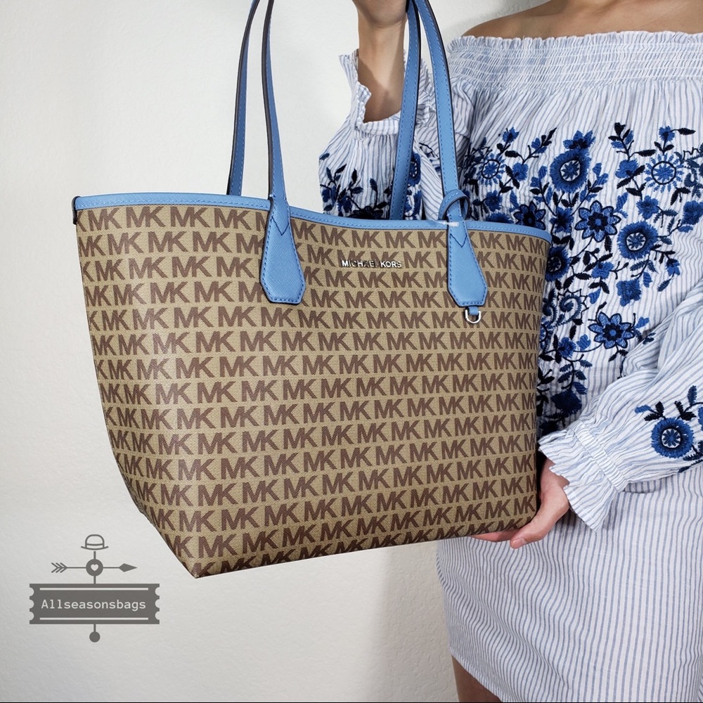 NWT Michael Kors MK Candy Large Reversible Tote - Picture 2 of 8
